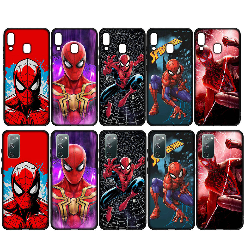 Для iPhone 16 15 Xiaomi Redmi Note 13 12 11 Pro Max X 9 14 Plus XR Samsung Galaxy A15 S24 S23 Huawei OPPO Spider Marvel Man SpiderMan Phone Case