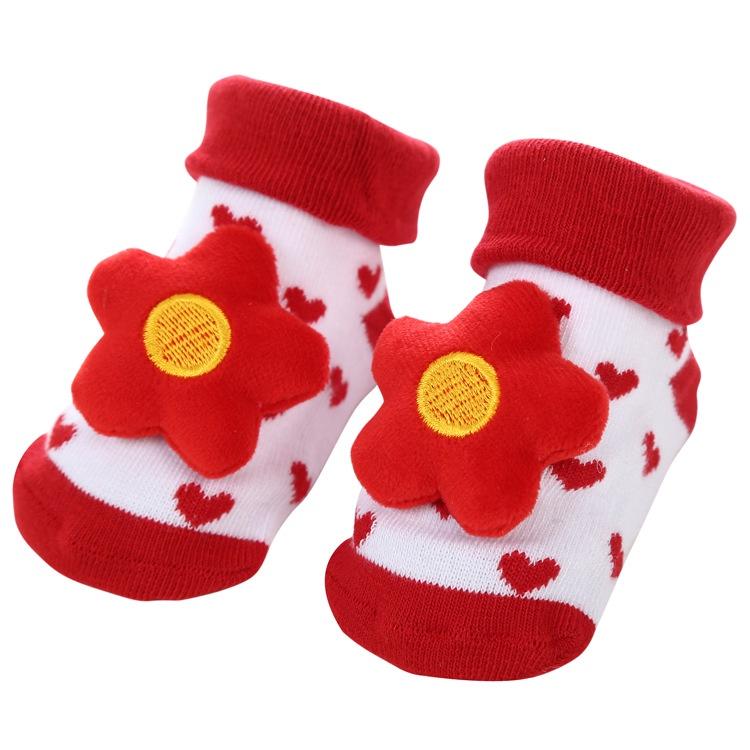 В НАЛИЧИИ 0-12 месяцев Новорожденные Новые Мультяшные Нескользящие Объемные Кукольные Детские Носки Полосатые В горошек Милые Детские Носки