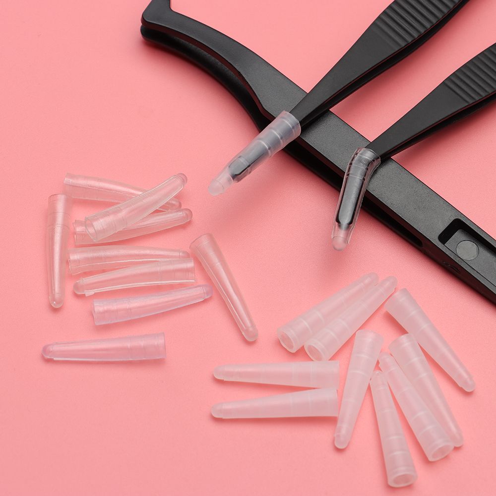 Tools Soft/Hard Tweezers Cover Grafting Eyelashes Tweezers Silicone Covers Tips Protect Cases