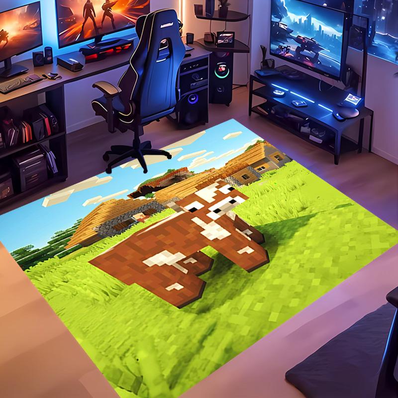 1pc Minecraft5 Entrance Mat, Non-Slip Mat Area Rug,Room Decor, Outdoor Decor, Kitchen Rug,Doormat - Machine Washable, Easy to Clean