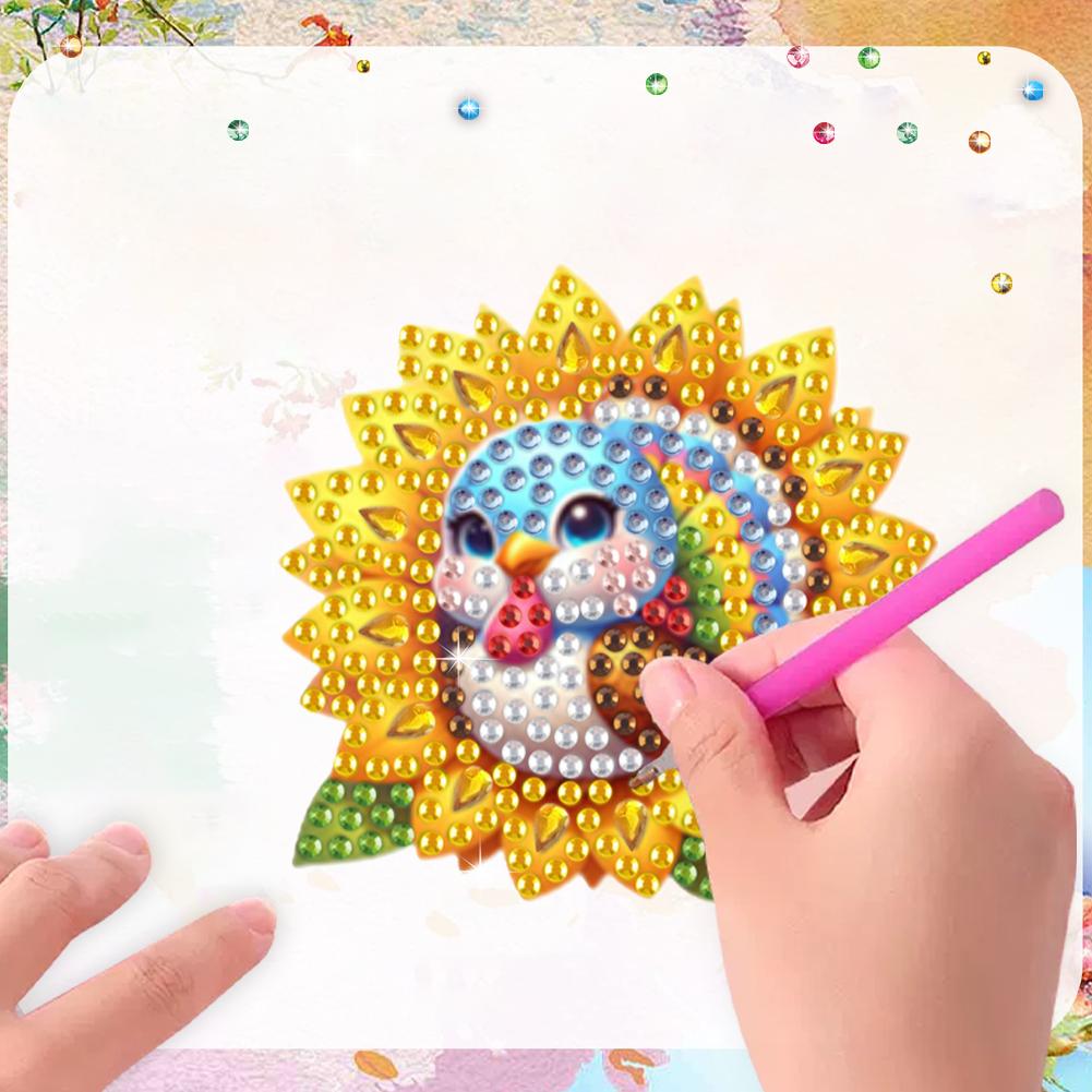 6pcs 2D/flat Soft Magnetic DIY Diamond Art Fridge Magnet Kit Animals Diamond Painting Magnets Refrigerator Diamond Art Magnets