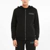 Puma Solid Color Letter Logo Casual Hooded Jacket Men Outerwear Black 588802-01