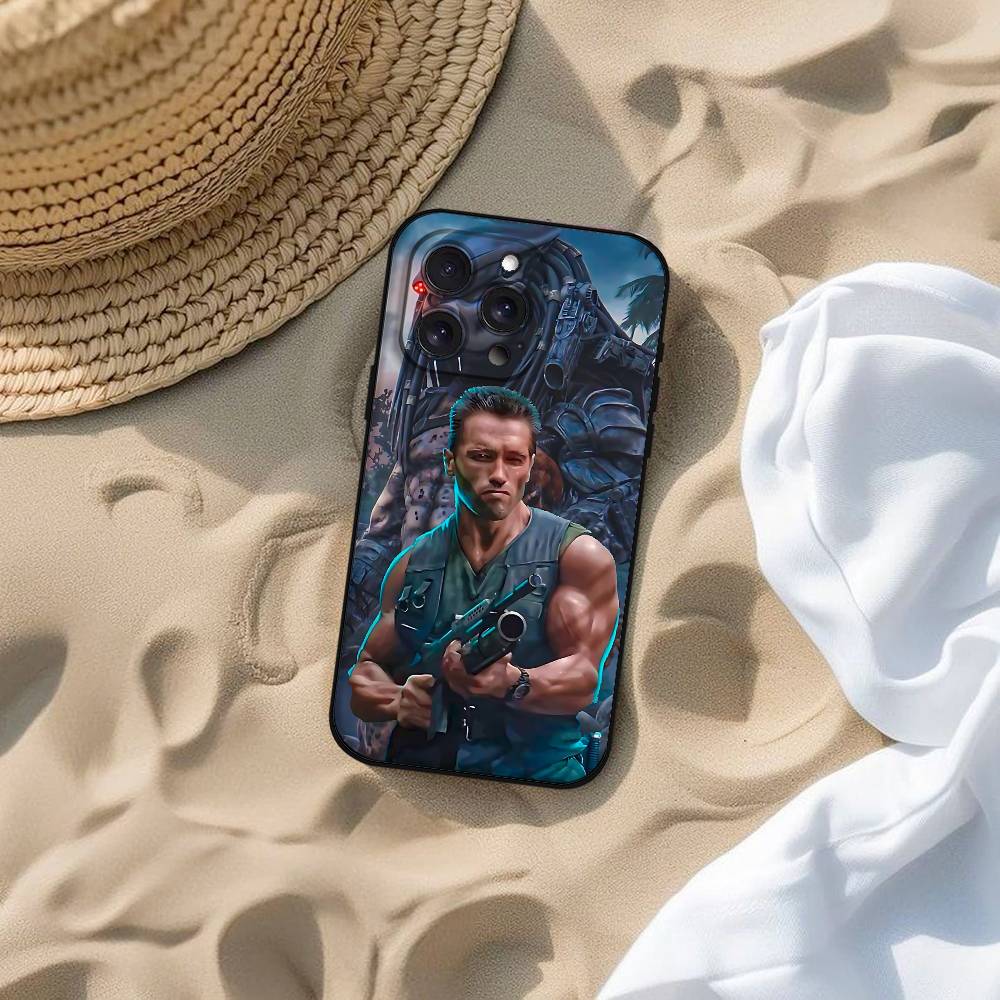 Чехол для телефона Арнольд Шварценеггер Терминатор Для iPhone 17 16 15 14 13 12 11 PRO MAX PLUS Mini ТПУ Мягкий Приятный для кожи Чехол