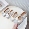 Girls' Princess Shoes 2025 Spring and Autumn New Korean Version of Foreign-style Children's Crystal Shoes with Sequined Soft Soles Medium and Older Ch