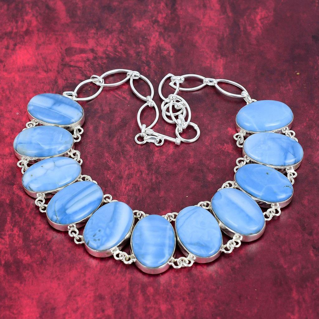 Wonderful Owyhee Opal 25 Solid Sterling Silver Necklace With Adjustable Chain, Handmade Gemstone Lavish Jewelry Necklace
