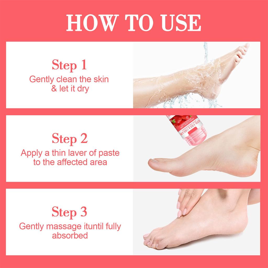 Клубничный стик для ухода за руками и ногами увлажняет и увлажняет кожу, делая ее более нежной и нежной, предотвращая появление морщин.