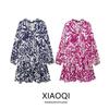 Fashion Style 2024 Spring New Arrival Women's Clothing Easiest for Match Loose Print Mini Dress 9878082 080