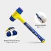 BOOSDEN Rubber Hammer, Plastic Hammer, Combination Hammer, Pipe Handle, Non-Slip, Repair Tool (30mm)