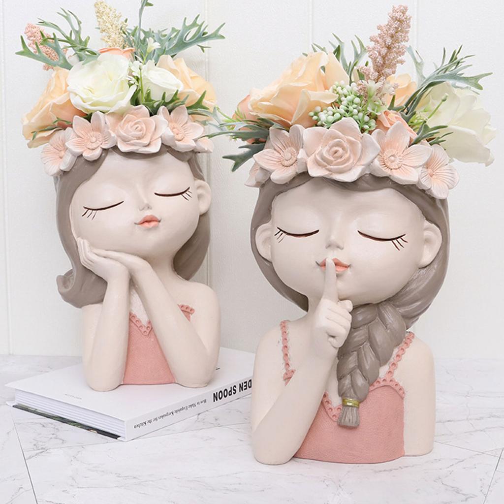 Цветочный горшок Fairy, небольшой горшок для суккулентов, декоративный горшок из смолы для гостиной, сухоцвет