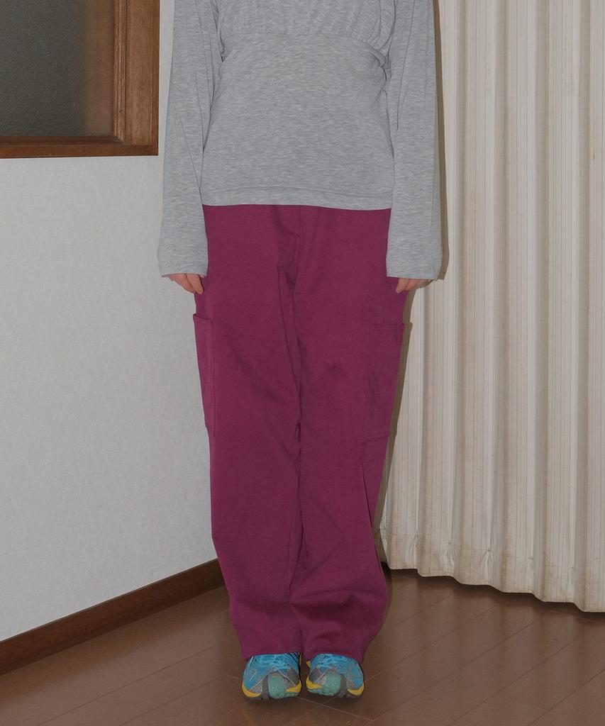 PESTO Big Pocket Pants Plum