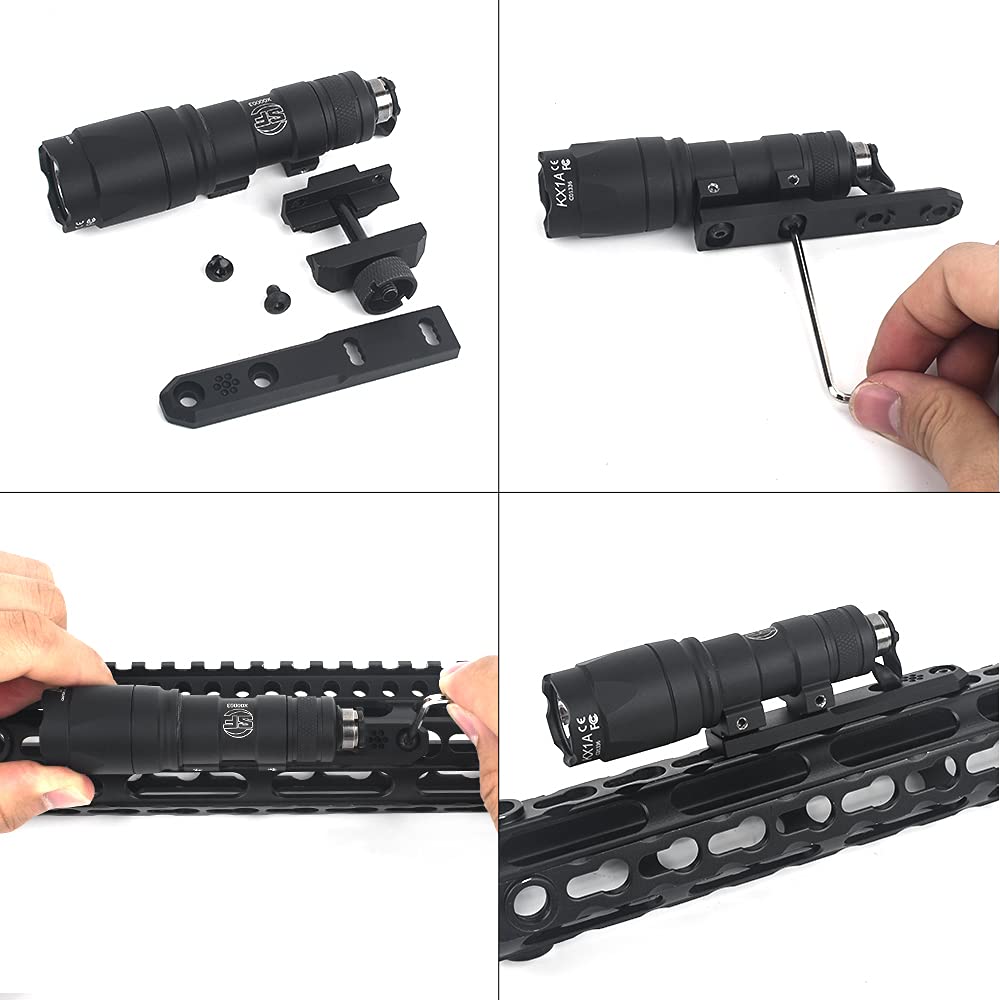 Крепление WADSN Arisaka Type Row Scout для Light Mount Series Scout Light Совместимость с M-LOK M300/M600 (черный)