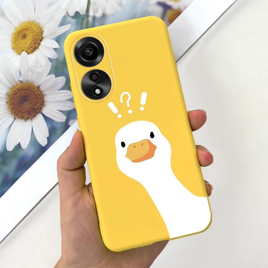 Чехол для Oppo A78 4G CPH2565 Милый Мультяшный Динозавр Расписной Чехол Мягкий Силиконовый Чехол для Телефона Для Oppo A78 A 78 OppoA78 4G 5G Fundas