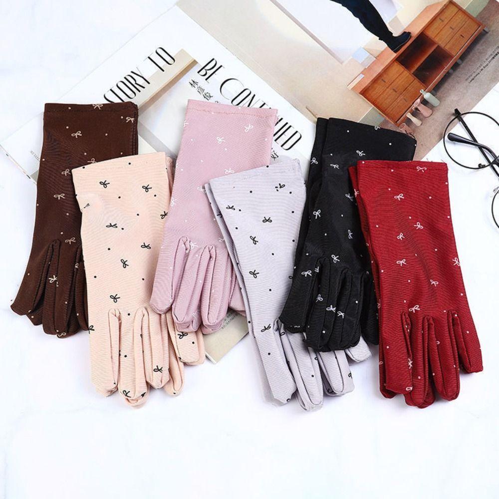 Spandex Thin  Summer Gloves Breathable Anti-Slip Gloves Fashion UV Protection Gloves  Women