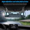 Car Rear View Mirror, 11.2" HD Clear Panoramic Convex Wide Angle Vehicle Rearview Mirror Extender To Reduce Blind Spot, Anti-Glare Clip-On Auto