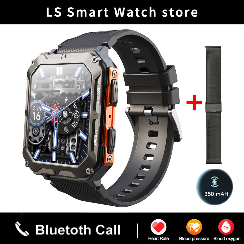 New C20 Pro Smart Watch Men Voice Assistant BT Wireless Call Business Outdoor Sports IP68 Waterproof Wristwatch For Android iOS