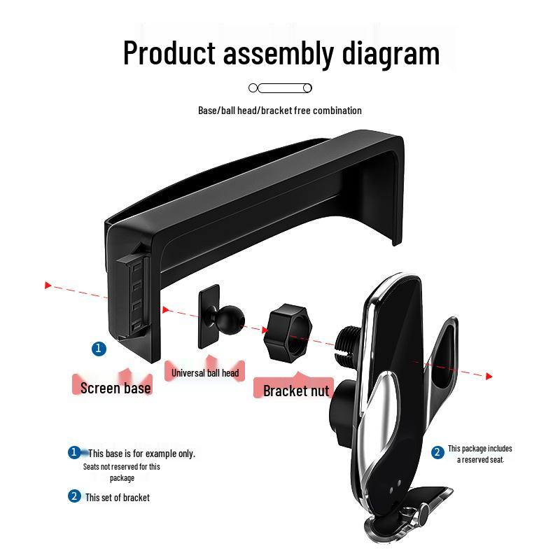 ZEEKR LS6/L6/LS7 Car Phone Holder - Fits 26 Models, Dedicated Phone Mount Accessory