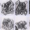 100/120Pcs Fishing Pin Connectors with Storage Box Mini Size Portable Hanging Fishing Snap Swivels Pins Fishing Accessories
