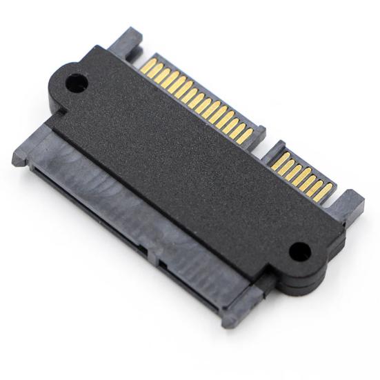 Адаптер SFF-8482 SATA 22 Pin на 7+15 Pin SATA Male для HDD Жесткого Диска, Угол 90 Градусов