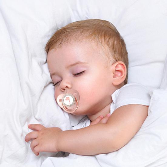 Зажим для детской соски Yousheng, Корона, английская буква, стразы, пищевой класс, новинка, силиконовый зажим для детской соски с защитой от падения, цепочка для детских принадлежностей