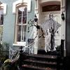 1pc Halloween Hanging Skeleton Ghost, Hanging Skull Horror Ghost, Haunted House Entrance Decor, Patio Garden Outdoor Decoration