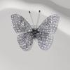 Colorful Butterfly Brooch Pin Shiny Rhinestone Inlay Elegant Brooch Women Fashion Alloy Badge Handbag Sweater Suit Shawl Decoration Clothing