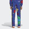 Adidas Прямые свободные вязаные спортивные штаны на шнуровке Originals с космическим принтом, мужские брюки синего цвета HN9053