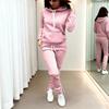 2 Piece Outfits for Women Long Sleeve Pullover Hoodie Sweatshirts Jogger Pants Set Fall Casual Tracksuit Lounge Set