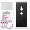 apgo Protective Skin Sticker for the Back Compatible with Sony Xperia XZ2, Wrap Film, Foil, Vinyl - Pattern Black Honeycomb