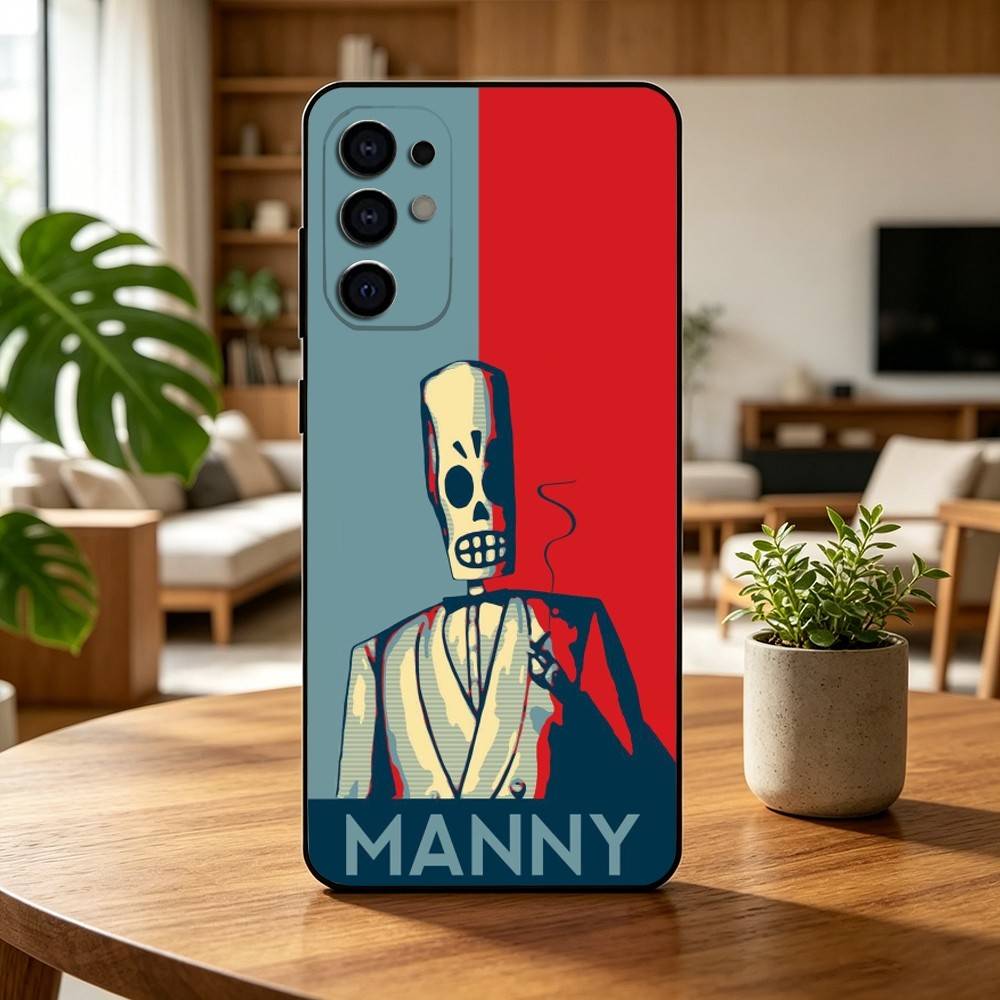 Game Grim Fandango Phone Case For Samsung S25,S24,S21,S22,S23,S30,Ultra,S20,Plus,Fe,Soft Silicone Black Cover
