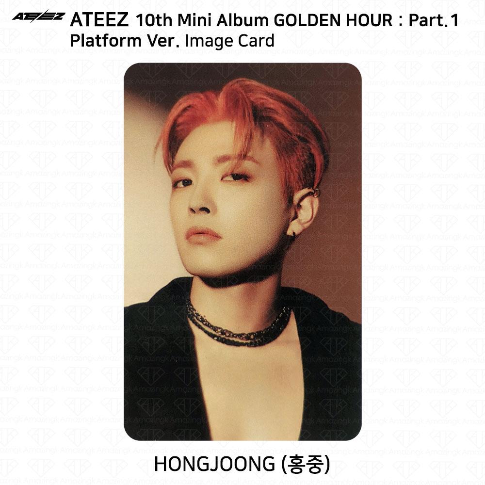 ATEEZ 10-й мини-альбом Golden Hour Part.1 Платформа Версия Мини-открытка для фотокарты KPOP