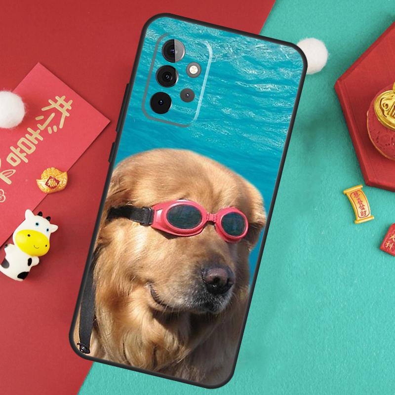 Golden Retriever Dog Case For Samsung Galaxy A16 A17 A54 A34 A14 A15 A35 A55 A52 A12 A32 A13 A33 A53 A26 A36 A56