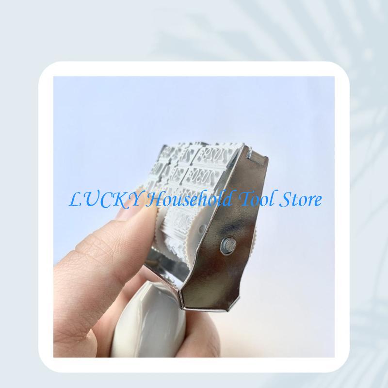 J0MC Rubber Stamp Line Dater English Date Stamp Rubber Date Stamp