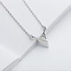 Корейский геометрический треугольник кулон ключичная цепочка простое треугольное ожерелье для женщин