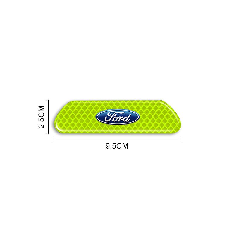 4PCS/set Car Reflective Safety Strip Stickers For Ford Focus 2 3 4 Mondeo Kuga Fiesta MK7 Escort Explorer Edge 2 4 MK2 MK4