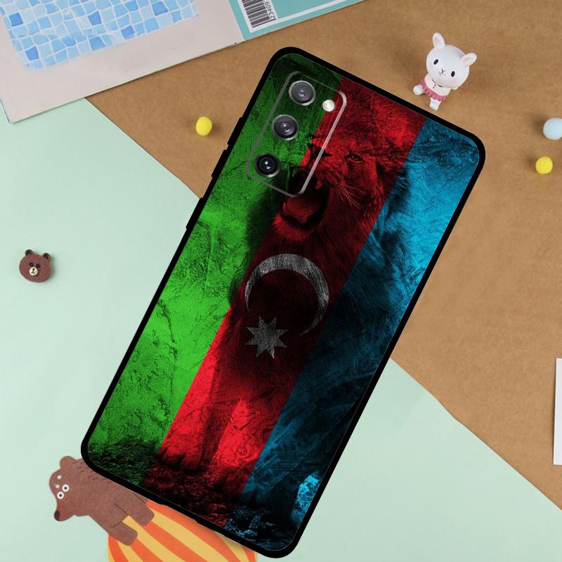 Мягкий чехол с флагом Азербайджана для Samsung Galaxy S25 Ultra S9 S10 S20 FE S21 S22 S23 Plus S24 Ultra Funda Cover