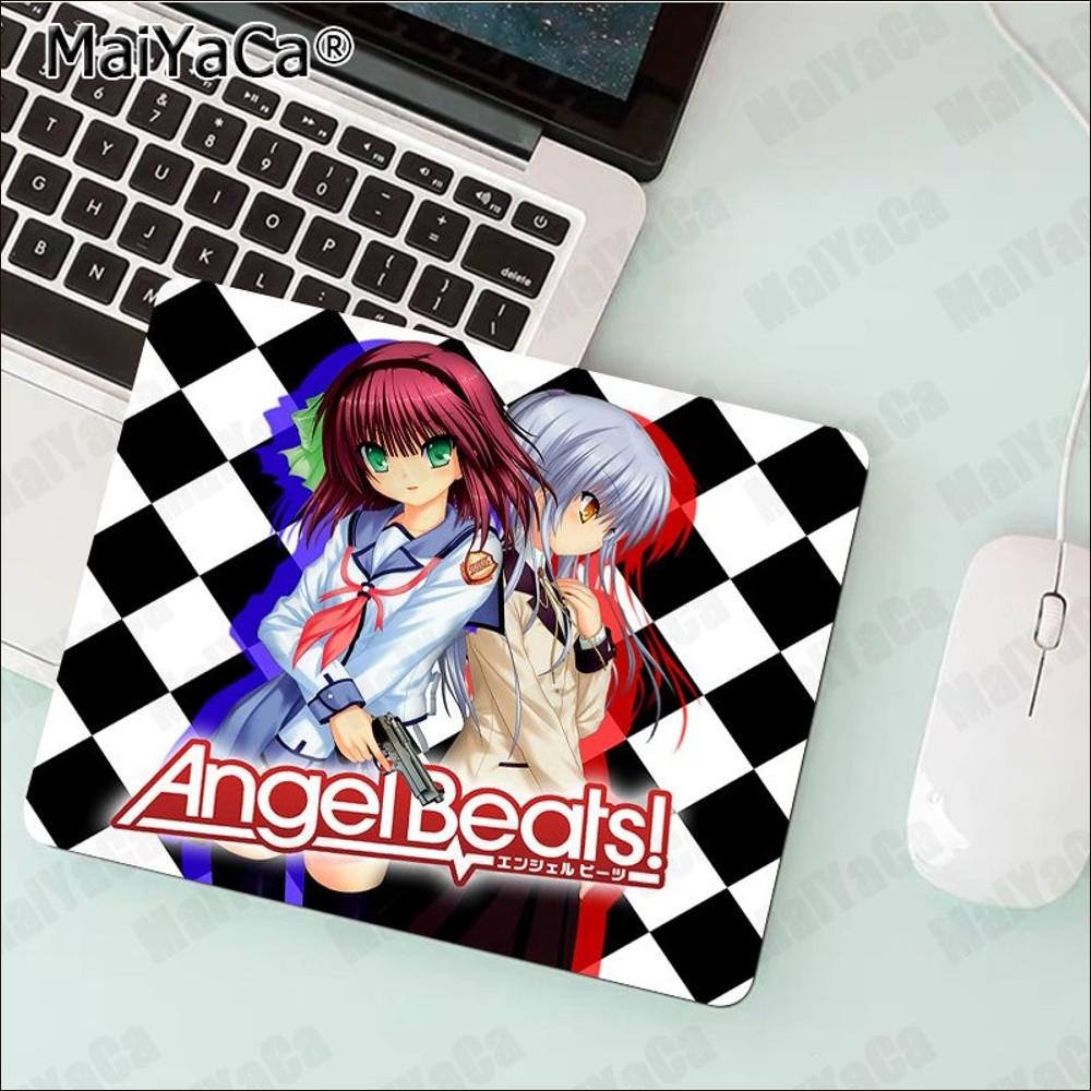 Коврик для мыши Angel Beats Аниме Резиновый Маленький Утолщенный Коврик для мыши Игровой Клавиатурный Настольный Коврик Канцелярские Товары Декор Комнаты Коврик для мыши