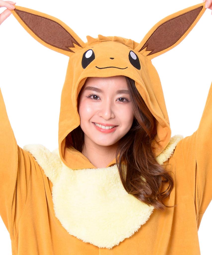 SAZAC Character Pile Kigurumi Pokemon Eevee