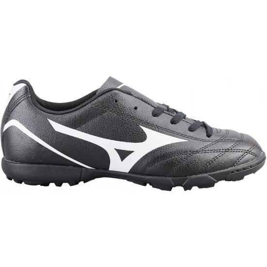 Mizuno Потреро Уайд младший. Детские футбольные бутсы с круглым носком, на шнуровке, нескользящие, амортизирующие, прочные, низкие, для детей, футбольные бутсы, черно-белые, P1GE189301