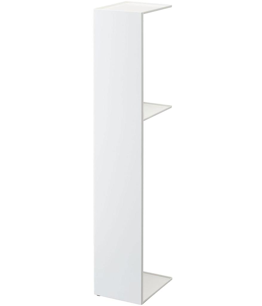 Yamazaki 3509 Slim Toilet Rack White Approx. W13XD17XH70.5cm Tower Toilet Paper Toilet Storage Shelf