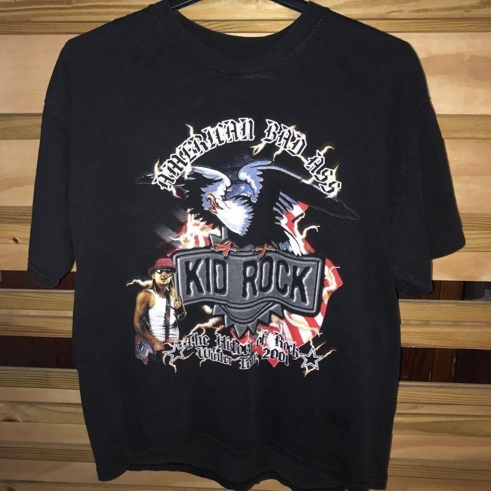 Новый винтажный подарок для фанатов тура Kid Rock Унисекс футболка S-5Xl Ss1879