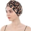 Leopard Snakeskin Floral Print Knotted Women's Turban Cap
