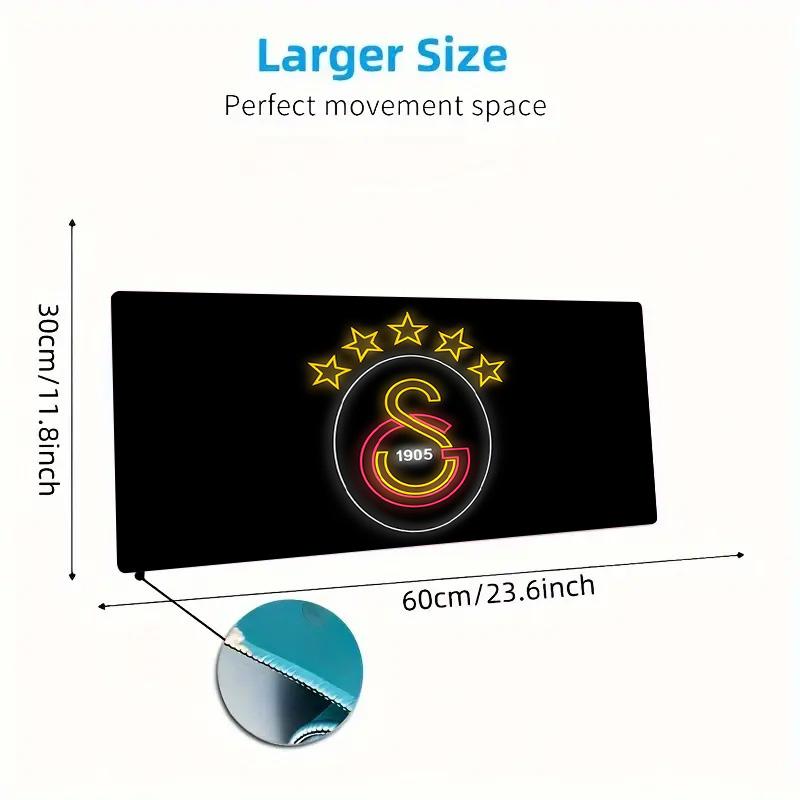 Galatasaray Print Cushion Non-slip Laptop Tablet Big Mousepad XXL Mat Mini PC Playmat With Lock edge