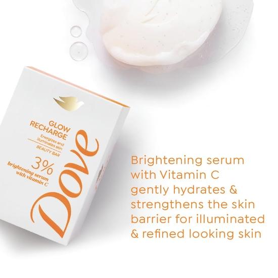 DOVE Сыворотка для сияния и восстановления кожи | 3% Осветляющая сыворотка + Витамин C | Заряжает энергией и придает коже сияние | Не содержит парабенов и SLS | 125 г