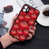 Spooky Scary Red Eye Pattern Phone Case For IPhone 18 14 11 12 13 Mini Pro Max 8 7 Plus X XR XS MAX Translucent Matte Cover