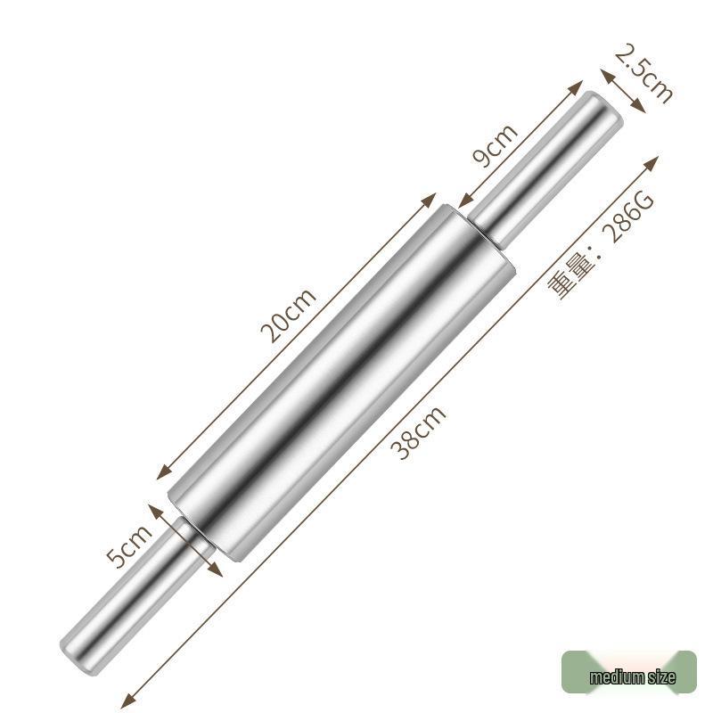 Бесшовная скалка из нержавеющей стали для теста, пельменей и лапши