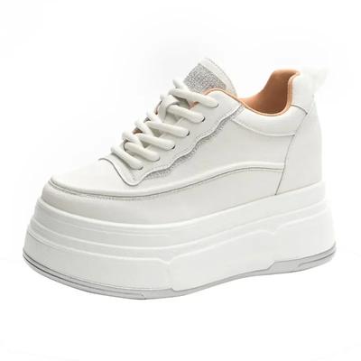 Мода Мода 9см Синтетическая Натуральная Кожа Весна Массивные Кроссовки Обувь Женщины Боевые Осень Теплые Зима Ботильоны на Платформе Танкетке до Щиколотки