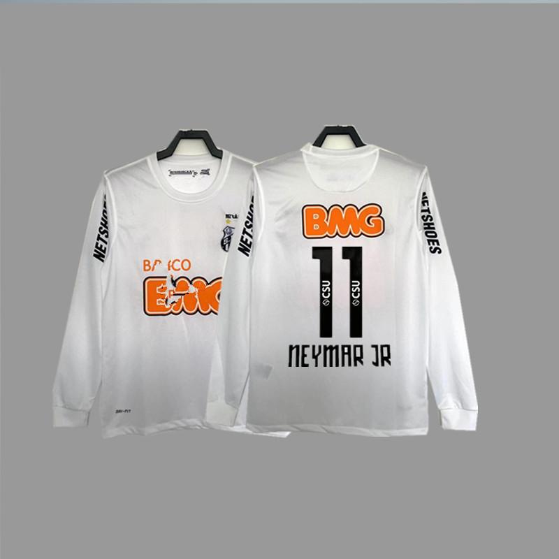 1213 Santos retro jersey football jersey classic nostalgic Neymar jersey competition jersey long short sleeve sportswear
