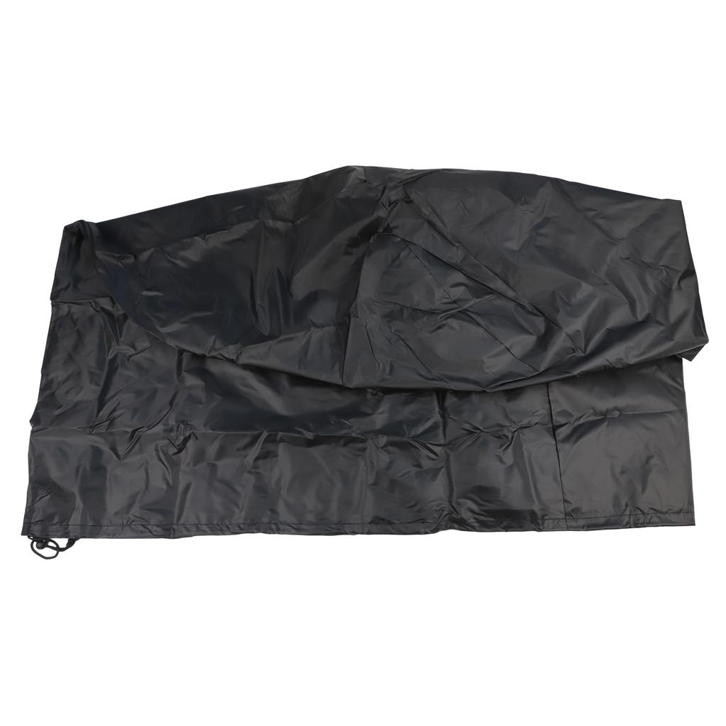 Heavy Duty 210D Oxford Fabric Firewood Log Hoop Cover with Zipper for 40 Inch Wood Storage Holder Windproof Adjustable Buckles