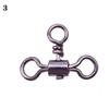 Srolling Bearing Barrel T-shape Fishing Swivels Cross Line 3 Way Bearing Swivel Fishhook Connector