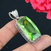 Peridot Gemstone Pendant Solid 925 Sterling Silver Pendant Jewelry Gift For Unisex